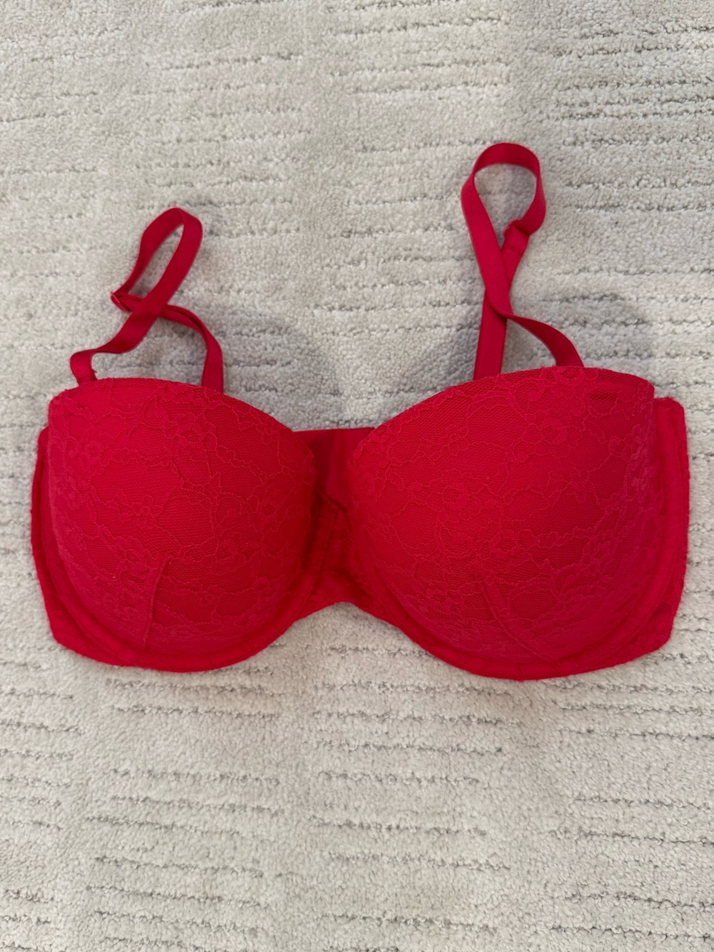 Victoria's Secret Multi Way Red Lace Push-Up Bra